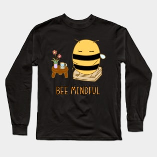 Bee Mindful - Black Long Sleeve T-Shirt